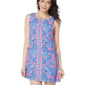Lilly Pulitzer DONNA FLORAL SQUARE NECK ROMPER Size 4